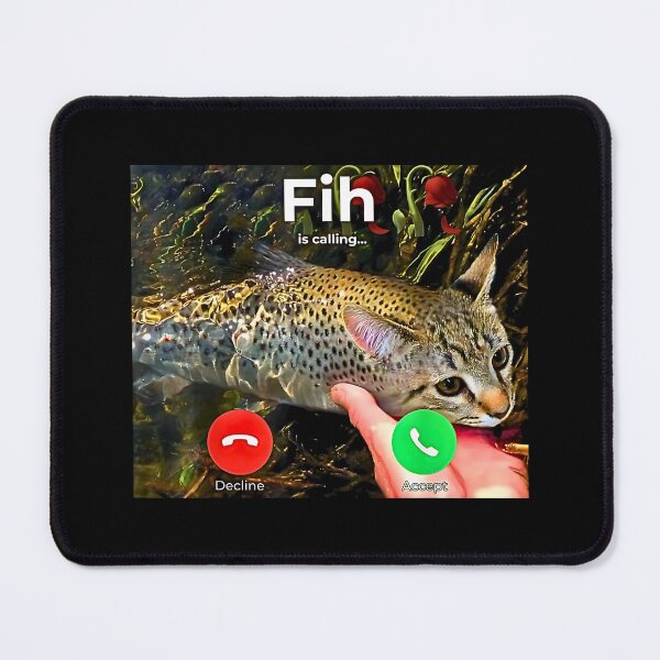 Item preview, FIH Funny Cat Fish Meme Misspelled  designed and sold by FerminVigo.
