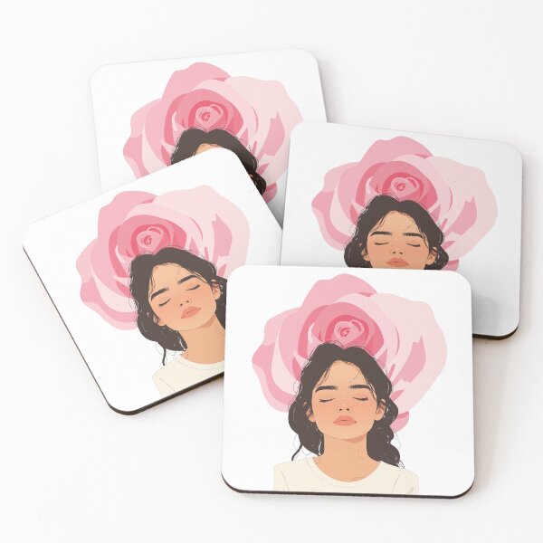 Item preview, Blooming Thoughts – Girl’s Mind as a Flower Artwork designed and sold by MarWachaN.
