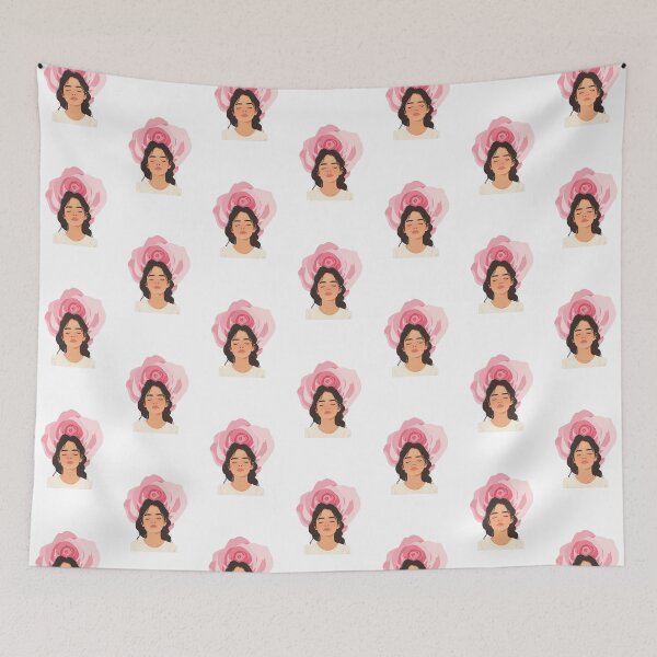 Item preview, Blooming Thoughts – Girl’s Mind as a Flower Artwork designed and sold by MarWachaN.