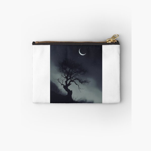Item preview, Lonely Tree Under Crescent Moon designed and sold by Jagruti_Artzone.