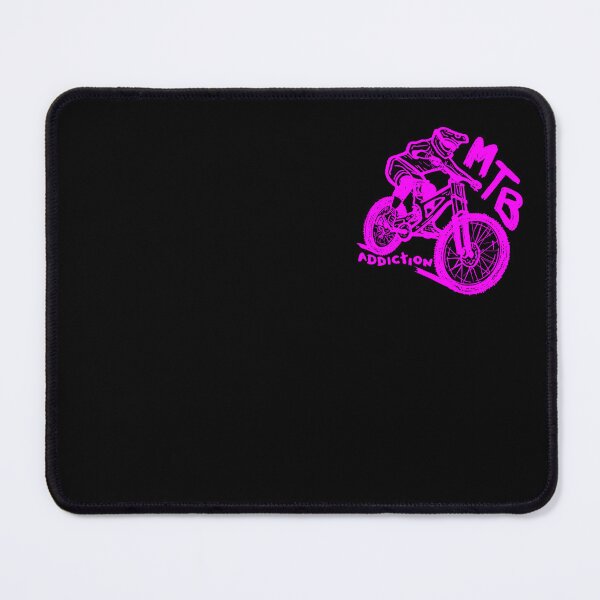 Artikelvorschau, MTB Addiction Downhill-Fahrer, pink und schwarz entworfen und verkauft von MTB Addiction.