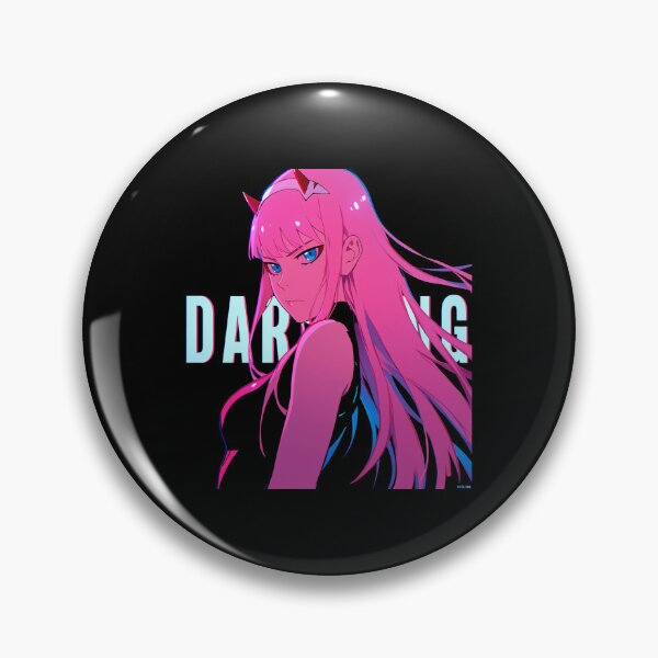 Item preview, Darling In The Franxx – Zero Two Pink & Cyan Neon Glow Design  designed and sold by cathnbeltrane.