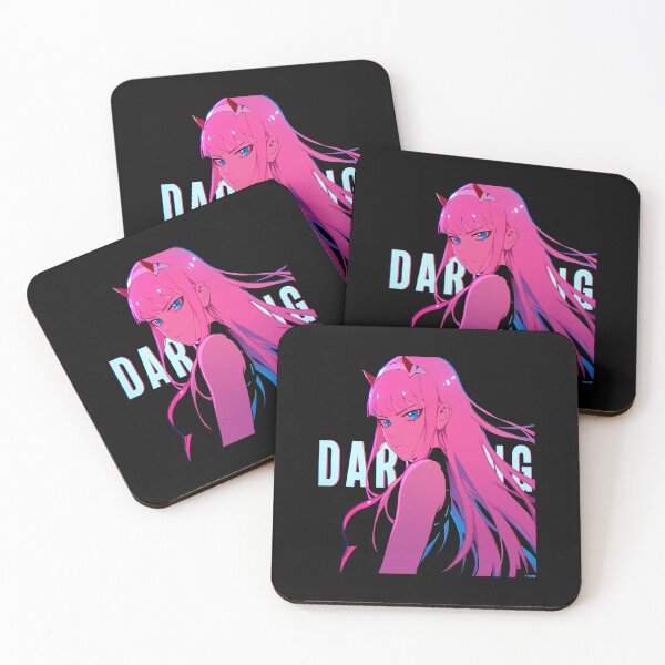 Item preview, Darling In The Franxx – Zero Two Pink & Cyan Neon Glow Design  designed and sold by cathnbeltrane.