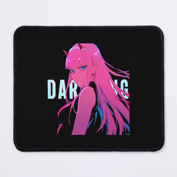 Item preview, Darling In The Franxx – Zero Two Pink & Cyan Neon Glow Design designed and sold by cathnbeltrane.