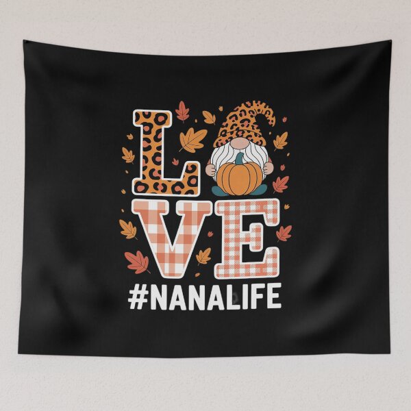 Item preview, Leopard LOVE Gnome Fall Pumpkin Nana Life Thanksgiving  designed and sold by NailMolisa.