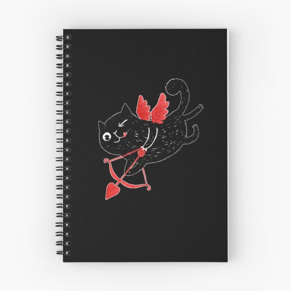 Item preview, black cupid cat gift for valentine`s day designed and sold by zuzzelek44.