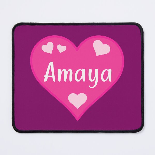 Item preview, Amaya Name Pink Heart  designed and sold by Jeallan Designs.