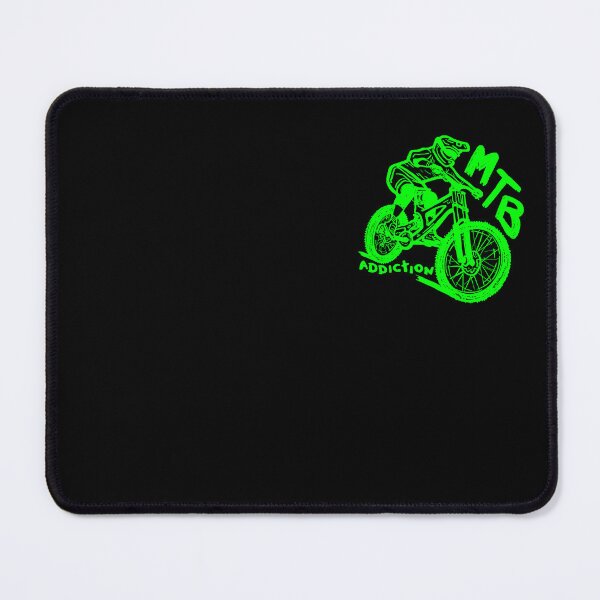Item preview, MTB Addiction downhill rider light green and black designed and sold by MTB Addiction.