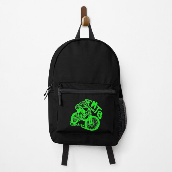 Item preview, MTB Addiction downhill rider light green and black designed and sold by MTB Addiction.