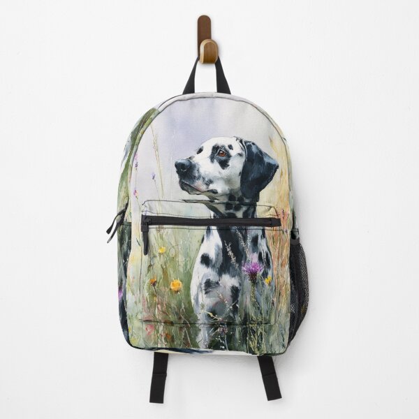 Item preview, A Dalmatian running through a field of wildflowers, Dogs in Motion designed and sold by CDC40.
