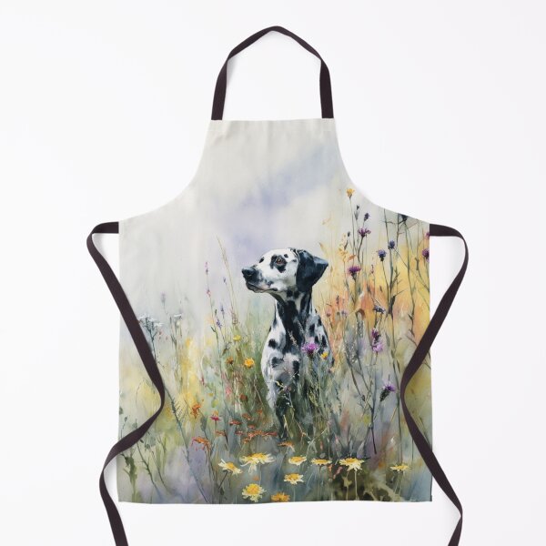 Item preview, A Dalmatian running through a field of wildflowers, Dogs in Motion designed and sold by CDC40.