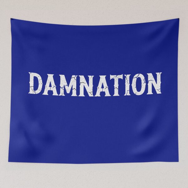 Item preview, Damnation Distressed Gothic Typography designed and sold by CELESTIAL©️.
