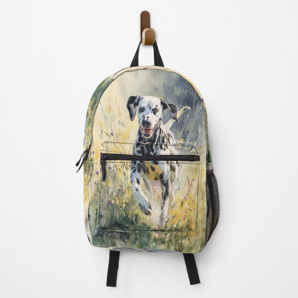 Item preview, A Dalmatian running through a field of wildflowers, Dogs in Motion designed and sold by CDC40.