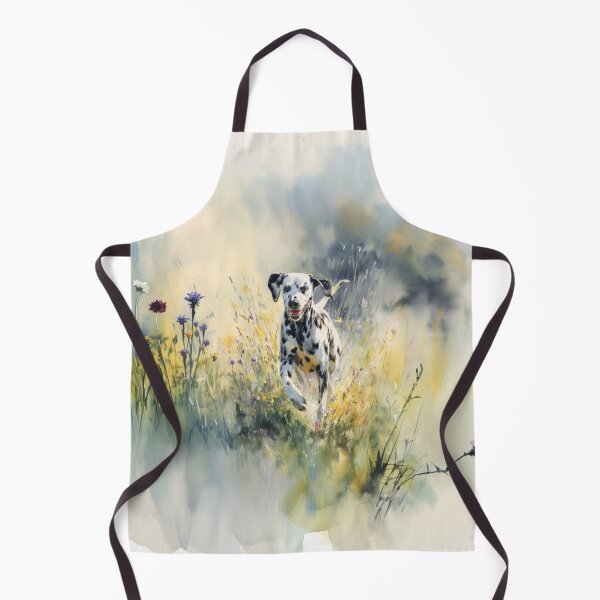 Item preview, A Dalmatian running through a field of wildflowers, Dogs in Motion designed and sold by CDC40.