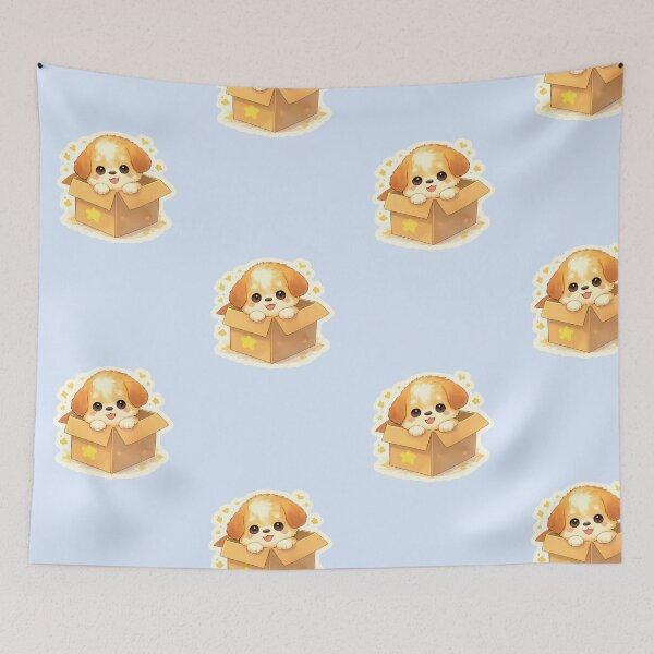 Item preview, Puppy in a Box Surprise designed and sold by Still Breathing Studio.
