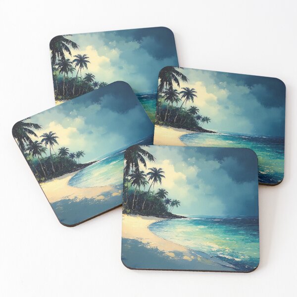 Item preview, Tropical Coast Serenity – Peaceful Beach & Ocean Art designed and sold by LootLion.