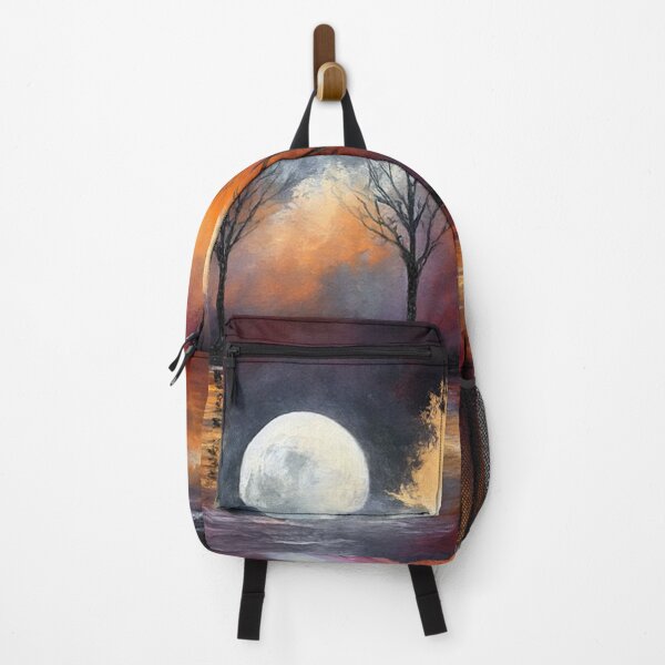 Item preview, Celestial Echoes - Bare Trees Under Fiery Moonrise designed and sold by Joey Santiago.