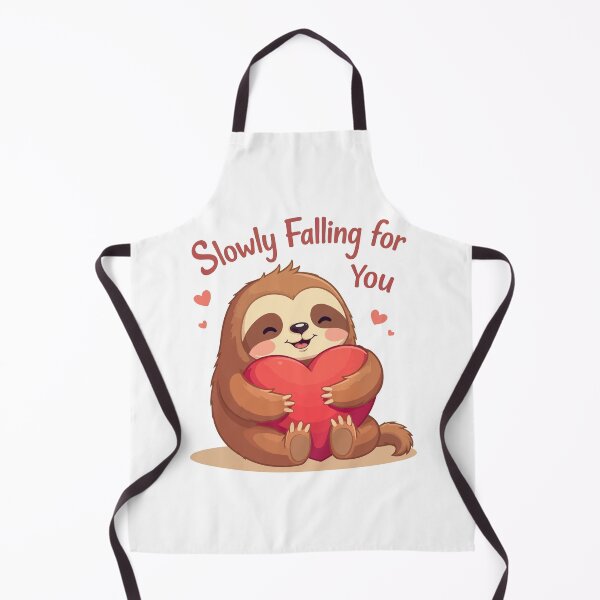 Item preview, Slowly Falling For You - Cute Sloth Hugging Heart Funny Valentine's Day Gift designed and sold by Design-Pro-21.