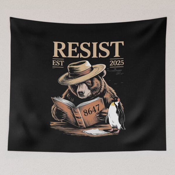Item preview, Resist Penguin Activism Bear Resist  designed and sold by MythWoot.