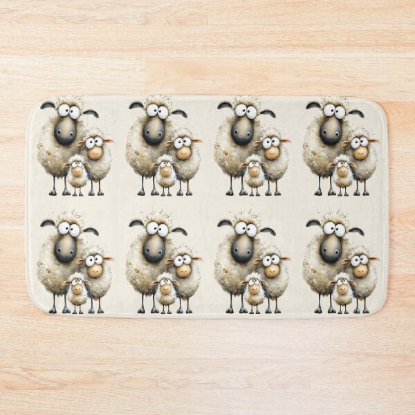 Item preview, Gorgeous Sheep Family ' The Baahlings ’ BY SHiRLeY MacARTHuR designed and sold by Shirley MacArthur Art.