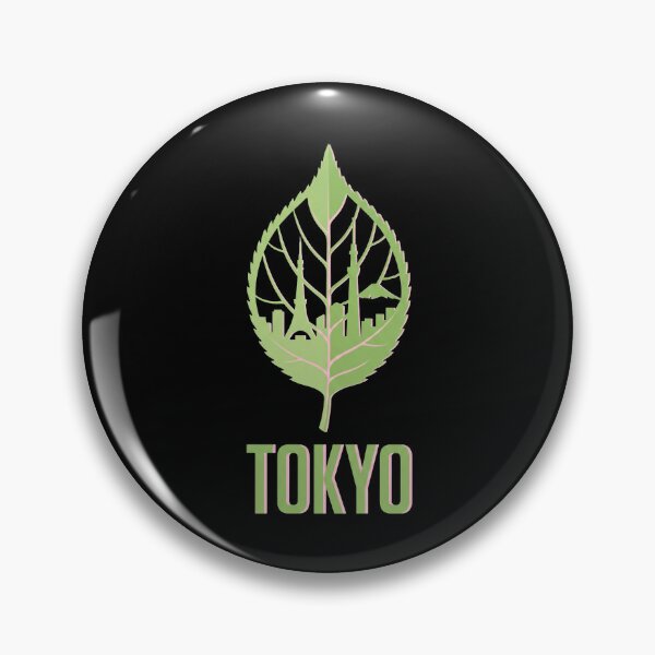 Item preview, Tokyo Japan Skyline - Skytree, Tower & Mt Fuji in Spring Leaf designed and sold by flamini.