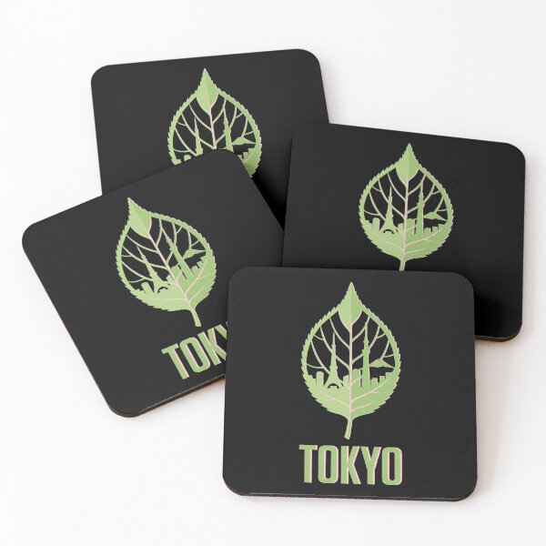 Item preview, Tokyo Japan Skyline - Skytree, Tower & Mt Fuji in Spring Leaf designed and sold by flamini.