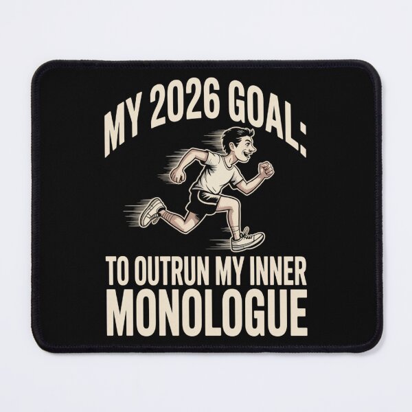 Item preview, My 2026 Goal: Outrun My Inner Monologue designed and sold by DarylWelsh2024.