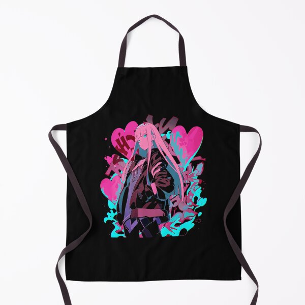 Item preview, Zero Two Pink Hair Graffiti Hearts Anime Fan Art designed and sold by cathnbeltrane.