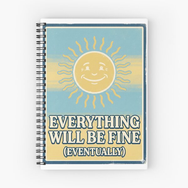 Item preview, Everything Will Be Fine Eventually | Retro Sarcastic Quote designed and sold by DreamyDesigns17.