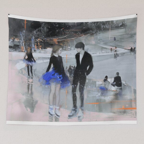 Item preview, Skaters on a Dreamy Rink designed and sold by lautir.