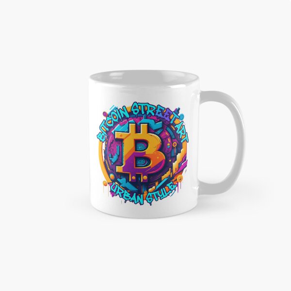 Item preview, Bitcoin Graffiti Street Art - Urban Crypto T-Shirt designed and sold by BitCrop.