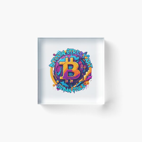 Item preview, Bitcoin Graffiti Street Art - Urban Crypto T-Shirt designed and sold by BitCrop.