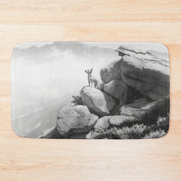 Item preview, A Chihuahua standing bravely on a large boulder, Dogs in Motion designed and sold by CDC40.