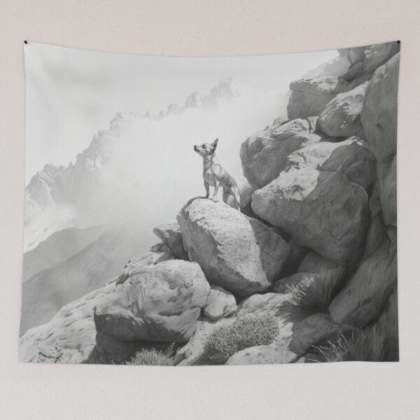 Item preview, A Chihuahua standing bravely on a large boulder, Dogs in Motion designed and sold by CDC40.