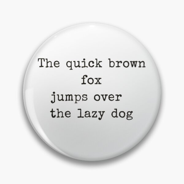 Item preview, The Quick Brown Fox Typography designed and sold by CELESTIAL©️.