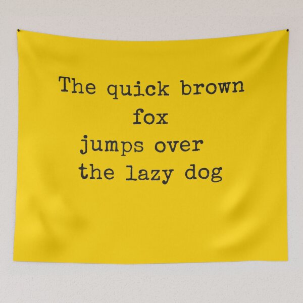 Item preview, The Quick Brown Fox Typography designed and sold by CELESTIAL©️.