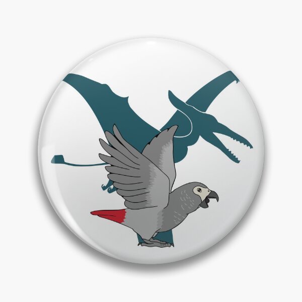 Item preview, Pterodactyl African Grey Parrot designed and sold by FandomizedRose.