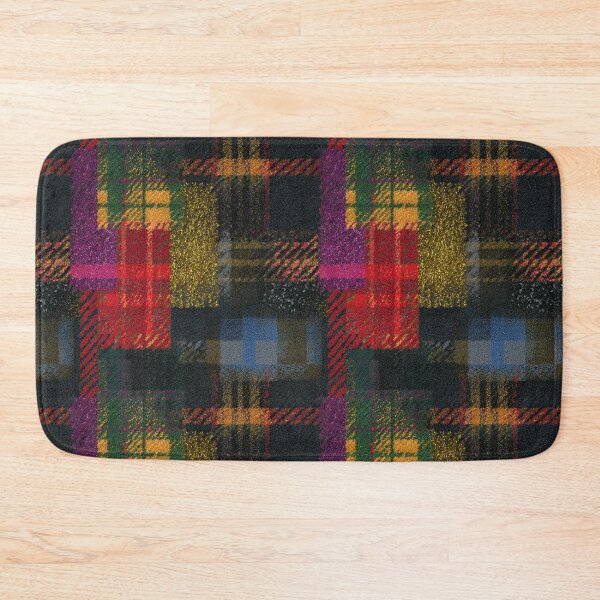 Item preview, Moody Grunge Patchwork Plaid Pattern designed and sold by bubblegoth.