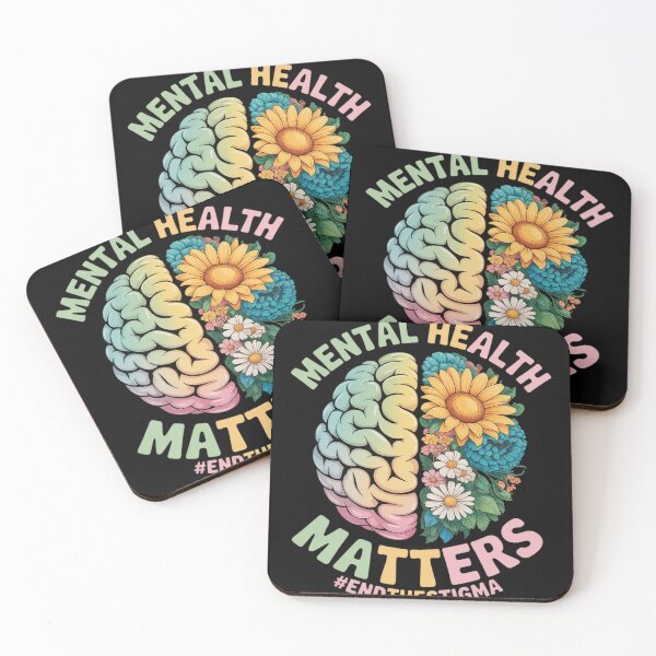 Item preview, mental health matters awareness flowers mind end the stigma designed and sold by Dolostope.