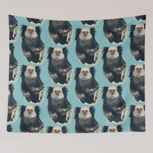 Item preview, G is for Geoffroy’s Marmoset , Geoffroy’s Marmoset | Primate & Wildlife Art Design designed and sold by PrettylittlepastelUk.