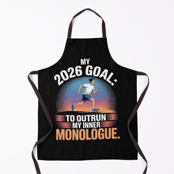 Item preview, My 2026 Goal: Outrun My Inner Monologue - Retro Runner designed and sold by DarylWelsh2024.