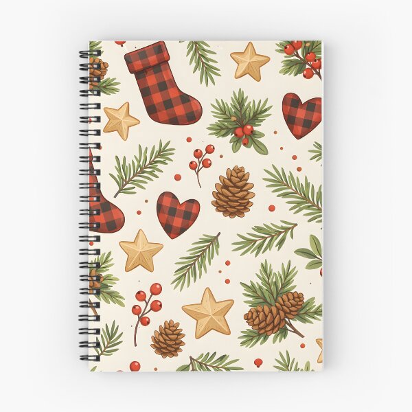 Item preview, Rustic Christmas Plaid & Icons designed and sold by HappyRepeat.