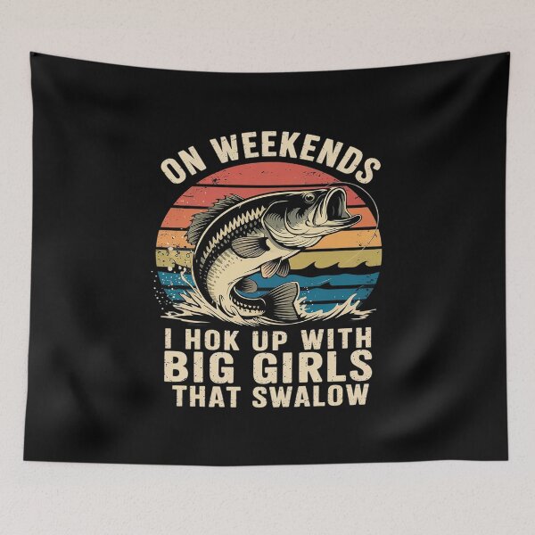 Item preview, Bass Dad Fishing On Weekend I Hook Up Girl Adult Humor  designed and sold by CombatTask.