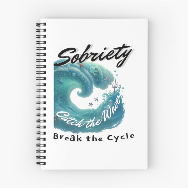 Item preview, Sobriety - Catch the Wave, Break the Cycle: Beach Vibes Graphic Recovery Design designed and sold by Mytruemystic.