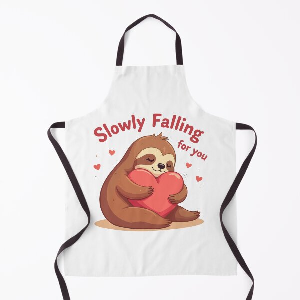 Item preview, Slowly Falling For You - Cute Sloth Hugging Red Heart Funny Valentine’s Day Gift designed and sold by Design-Pro-21.