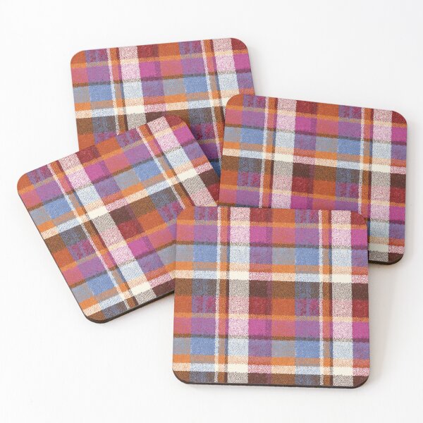 Item preview, Colorful Woven Patchwork Plaid Blocks Pattern designed and sold by bubblegoth.