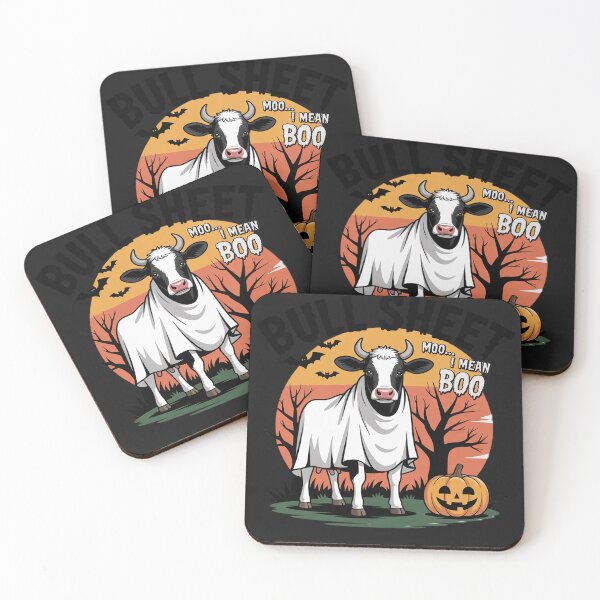 Item preview, Moo I Mean Boo Spooky Cow Halloween Spooky Heifer Bull Sheet designed and sold by Dolostope.
