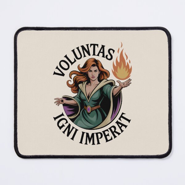 Item preview, Voluntas Igni Imperat Fantasy Fire Sorceress Arcane Magic Emblem designed and sold by SplashTastic.