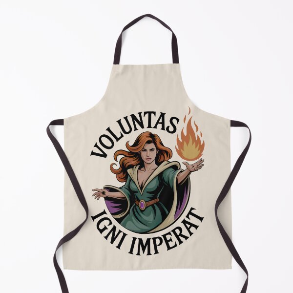 Item preview, Voluntas Igni Imperat Fantasy Fire Sorceress Arcane Magic Emblem designed and sold by SplashTastic.