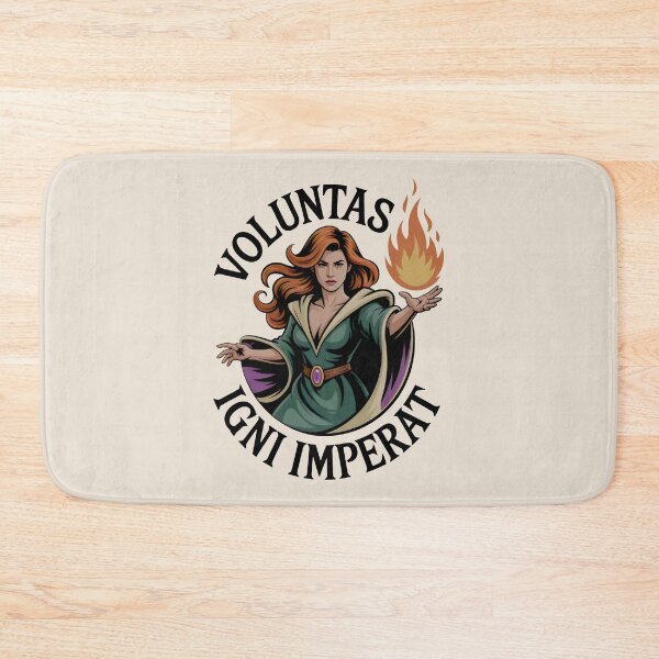 Item preview, Voluntas Igni Imperat Fantasy Fire Sorceress Arcane Magic Emblem designed and sold by SplashTastic.